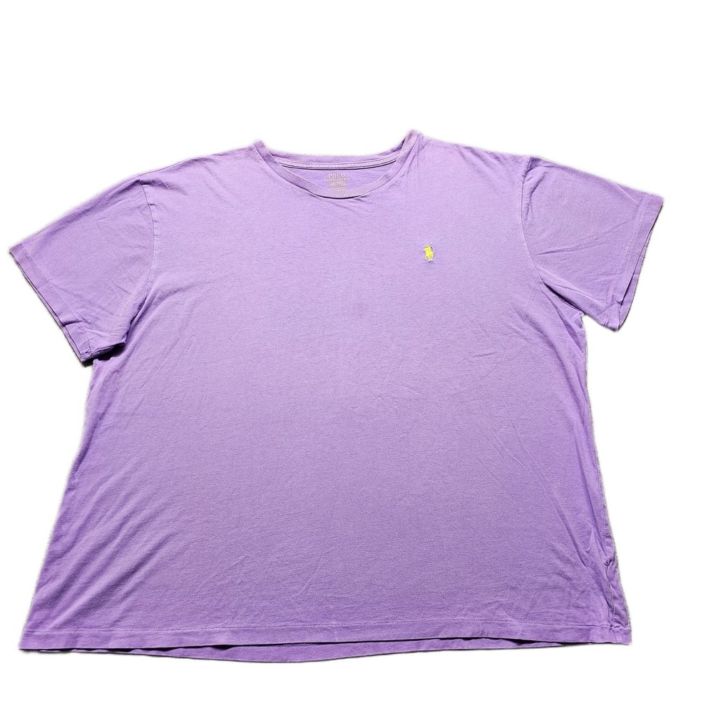 Polo Ralph Lauren T-Shirt Mens 2XL Purple Short Sleeve Relaxed Fit Pony Logo